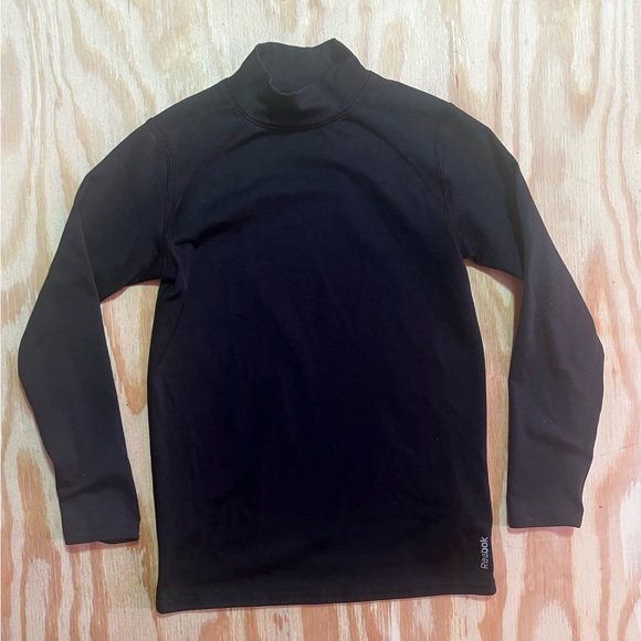 Reebok Speedwick black youth mock turtleneck - Picture 1 of 5